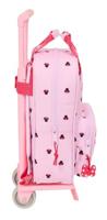 Schoolrugzak met Wielen Minnie Mouse Naive Roze 20 x 28 x 8 cm - thumbnail