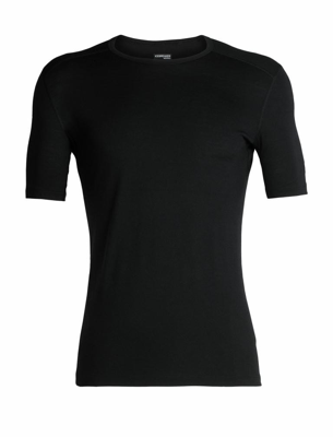 Icebreaker 200 Oasis SS Crewe Thermoshirt Heren Black S