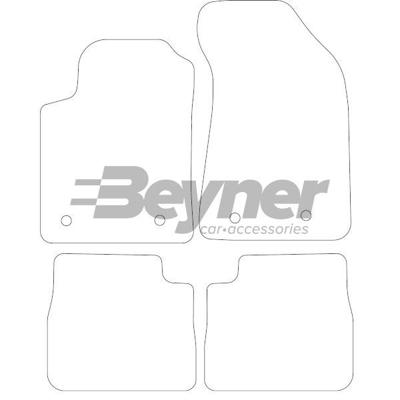 Velours Automatten passend voor Lancia Delta 2006- 4-delig HL1382254