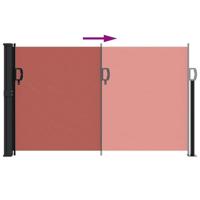 Windscherm uittrekbaar 120x600 cm terracotta - thumbnail