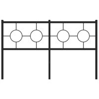 Hoofdbord 135 cm metaal zwart - thumbnail
