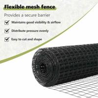 VidaXL Hek met paal grijs 0,8 x 10 m staal en pvc - thumbnail