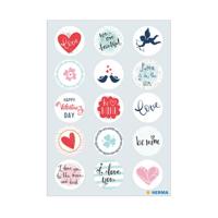 Herma stickers Liefdesberichten meisjes 12 x 8,4 cm folie - thumbnail
