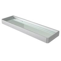 Haceka Aline Shelf Glass Brushed Aluminum 46cm 1208611 - thumbnail