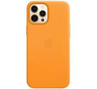 Apple Leather MagSafe Case iPhone 12 Pro Max California Poppy - thumbnail