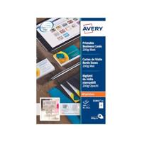 Visitekaart Avery Zweckform C32011-25 85x54mm 200gr 250stuks - thumbnail