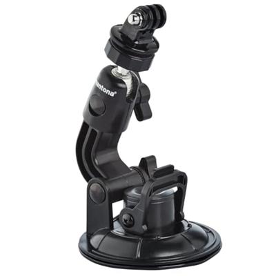 Mantona Zuignaphouder 1-been maat XL (9 cm zuignap, voor GoPro Hero 11 10 9 8 7 6 5 4 3+ Session en andere compatibele actiecamera's)