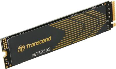 Transcend ts1tmte250s mte 250s, 1 tb, m.2 2280, pcie gen4x4, nvme, 3d tlc w/ dram, heatsink