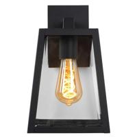 Lucide MATSLOT - Wandlamp Binnen/Buiten - 1xE27 - IP23 - Zwart - thumbnail
