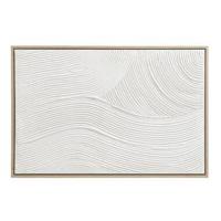 Schilderij 3D Art - wit - canvas/hout - 60x90 cm - thumbnail
