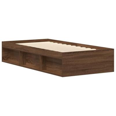 Bedframe bruin eikenkleur 90x190 cm
