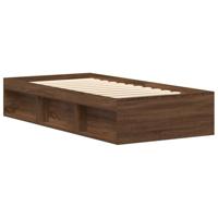 Bedframe bruin eikenkleur 90x190 cm - thumbnail