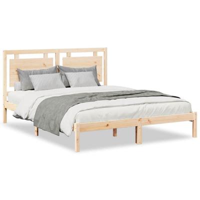 Bedframe extra lang zonder matras massief hout 160x220 cm
