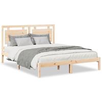 Bedframe extra lang zonder matras massief hout 160x220 cm - thumbnail