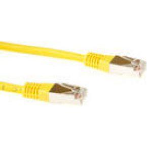 ACT Gele 1,5 meter LSZH SFTP CAT6 patchkabel met RJ45 connectoren