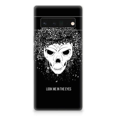 Silicone Back Case Google Pixel 6 Pro Skull Hair Silicone Back Case Google Pixel 6 Pro Skull Hair