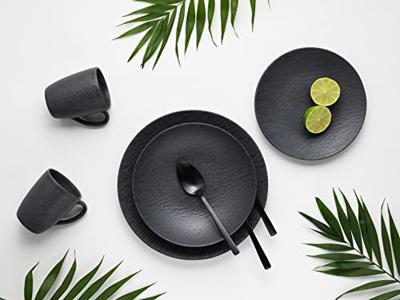 Creatable Serviesset Leisteen Black (16-delig combi-servies) Creatable Serviesset Leisteen Black (16-delig combi-servies)