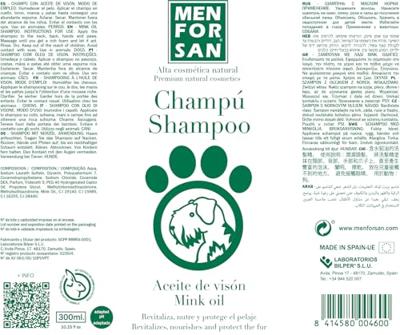 Dierenshampoo Menforsan Hond Nertsolie 300 ml