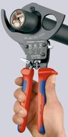 Knipex 95 31 280 Ratel-kabelsnijder Geschikt voor (striptechniek) Aluminium- en koperkabel, een- en meerdraads 52 mm 380 mm² - thumbnail