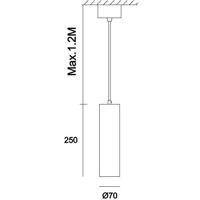 Deko Light Pollux 342096 Hanglamp LED, Halogeen GU10 35 W Grijs - thumbnail