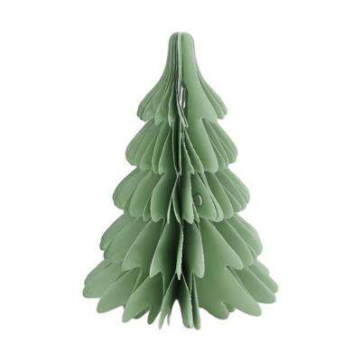 everlands kunstkerstboom papier 12x12x18cm licht groen