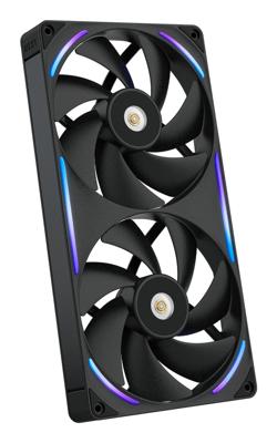 NZXT performance fan f280x rgb case fans (zwart, 2 stuks, 280 x 140 x 30 mm, pwm)