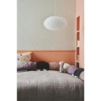 Hanglamp wit Villo stof e27 fitting 30 cm - thumbnail