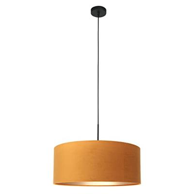 Steinhauer Hanglamp Sparkled light 8158zw zwart gouden kap Steinhauer Hanglamp Sparkled light 8158zw zwart gouden kap