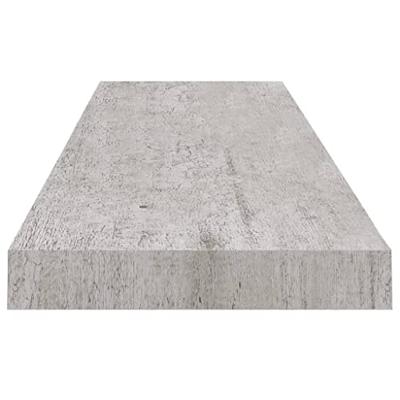 VidaXL Wandschappen zwevend 2 st 90x23,5x3,8 cm mdf betongrijs VidaXL Wandschappen zwevend 2 st 90x23,5x3,8 cm mdf betongrijs