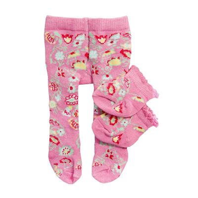 Heless maillot en sokjes met bloem voor een pop van 35 45 cm