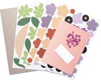 Creatieve set bloemenkrans voor 3 kronen FOLIA beige - thumbnail