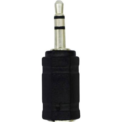 LogiLink CA1102 Adapter Jackplug Audio Adapter [1x Jackplug male 3,5 mm - 1x Jackplug female 2,5 mm] Zwart
