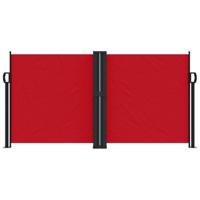 Windscherm uittrekbaar 120x1200 cm rood - thumbnail