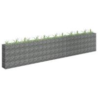 Gabion plantenbak verhoogd 450x30x90 cm gegalvaniseerd staal - thumbnail