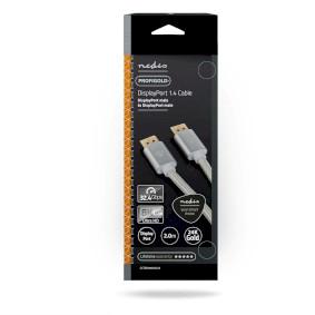 Nedis DisplayPort-Kabel | DisplayPort Male naar DisplayPort Male | 2 m | 1 stuks - CCTB37014AL20 CCTB37014AL20