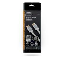 DisplayPort-Kabel | DisplayPort Male | DisplayPort Male | 8K@60Hz | Verguld | 2.00 m | Rond | Gevloc - thumbnail