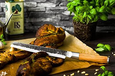 FORGED - Olive Forged - Broodmes handgesmeed Olijfhout - thumbnail