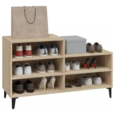 VidaXL Schoenenkast 102x36x60 cm bewerkt hout sonoma eikenkleurig