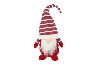 Kabouter Alwin stof 51 cm rood / wit Kabouter Alwin stof 51 cm rood / wit