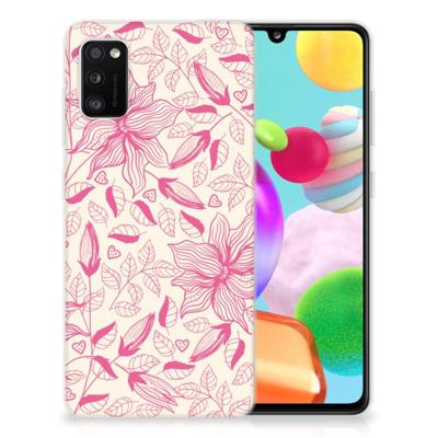 Samsung Galaxy A41 | TPU Case | Pink Flowers