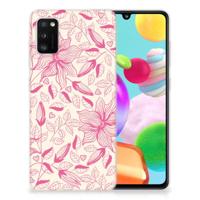 Samsung Galaxy A41 | TPU Case | Pink Flowers - thumbnail