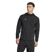 adidas Tiro 25 Vis Tech Competition Hooded Trainingsjack Zwart Donkergrijs - thumbnail