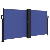 Windscherm uittrekbaar 120x600 cm blauw - thumbnail