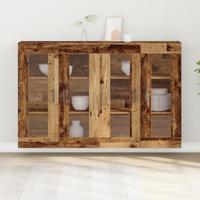 Wandkast 2 pcs Oud hout 69.5 x 34 x 90 cm Bewerkt hout - thumbnail