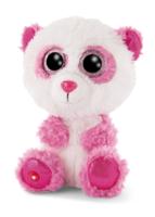 Nici knuffel Glubschis panda junior 15 cm pluche wit/roze - thumbnail
