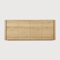 Ethnicraft Dressoir 'Shadow' Geolied Eikenhout, 203cm - thumbnail