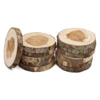 Colorations - onbewerkte houten schijfjes 8-10cm, 12st. - thumbnail