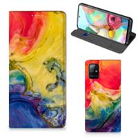 Bookcase Samsung Galaxy A71 Watercolor Dark - thumbnail