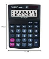 Rebell RE-PANTHER8BX Calculator Panther 8 Zwart - thumbnail