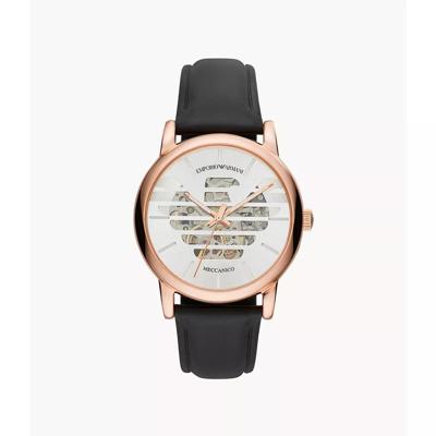 Emporio Armani HerenhorlogeLuigi Automatic Silver Skeleton AR60031